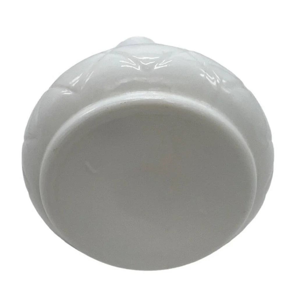 Vintage Hoosier Glass Milk‎ Glass Quilted Diamond Pattern Flower Bud Vase